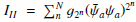 ${I_{II}} = \mathop \sum \limits_n^N g{2^n}{({\bar \psi _a}{\psi _a})^{{2^n}}}$