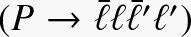 $({P\rightarrow\overline ll\overline l'l'})$