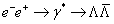 ${e^ - }{e^ + } \to {\gamma ^\ast} \to \Lambda \bar \Lambda$