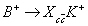 ${B^ + } \to {X_{c\overline c }}{K^ + }$