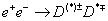 ${e^ + }{e^ - } \to {D^{(*) \pm }}{D^{* \mp }}$