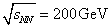 $\rad{}{s_{NN} } = 200\,{\rm{GeV}}$