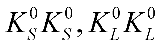 $K_S^0K_S^0,K_L^0K_L^0$