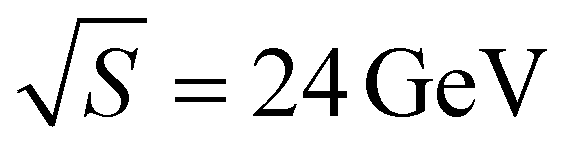$\rad{}{S} = 24\,{\rm{GeV}}$