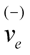 $\mathop {{v_e}}\limits^{( - )} $