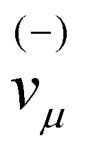 $\mathop {{v_\mu }}\limits^{( - )} $
